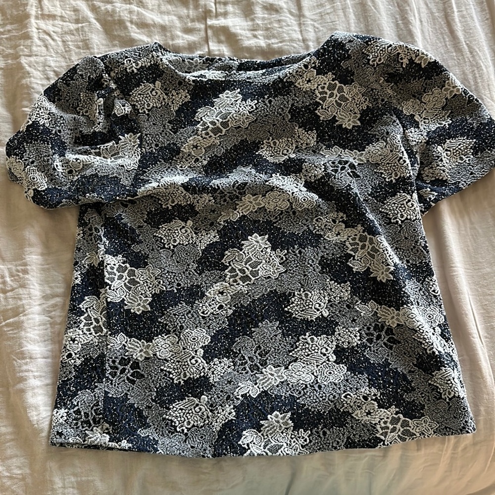 Philosophy embroidered floral top